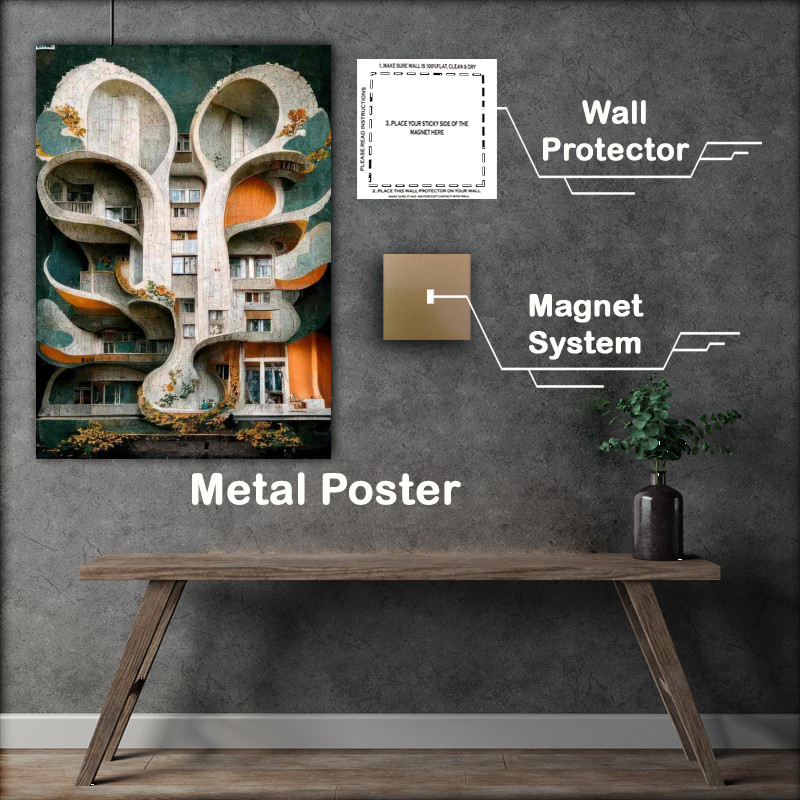 Buy Metal Poster : (Magical Castle Houses Live Your Fairy Tale)