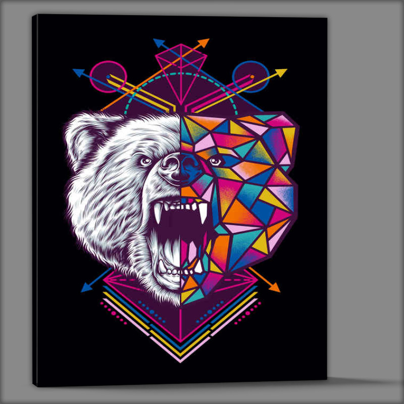 Buy Canvas : (Geometric Bear)