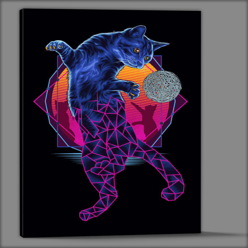 Buy Canvas : (Geometric Cat)
