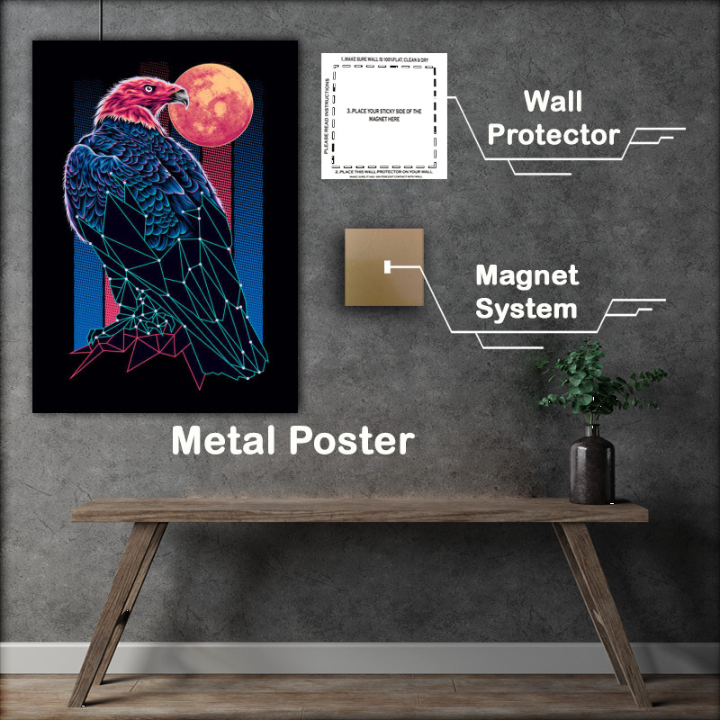 Buy Metal Poster : (Geometric Eagle)