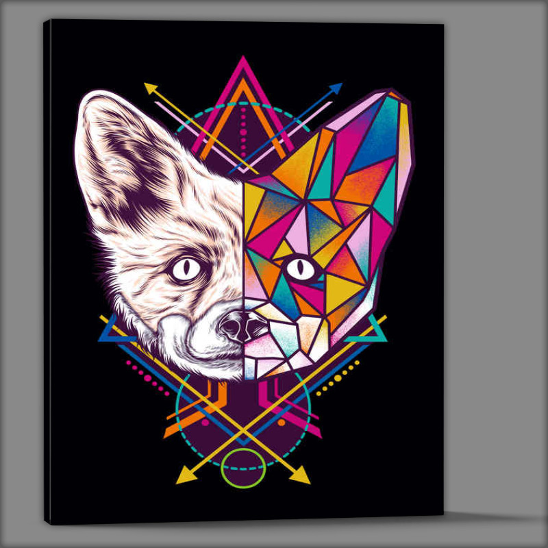 Buy Canvas : (Geometric Fox)