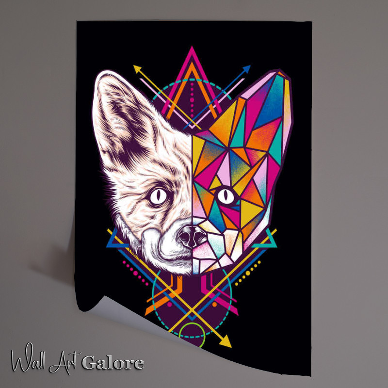 Buy Unframed Poster : (Geometric Fox)