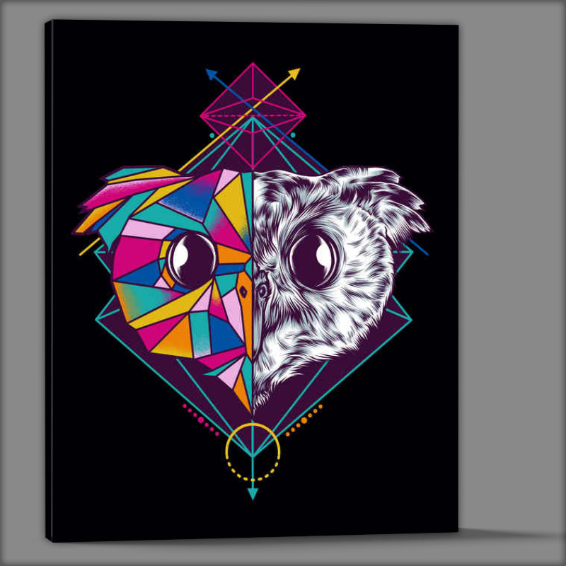 Buy Canvas : (Geometric Owl)