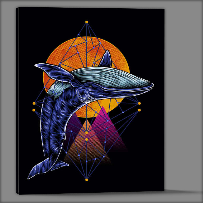 Buy Canvas : (Geometric Sperm Whale)