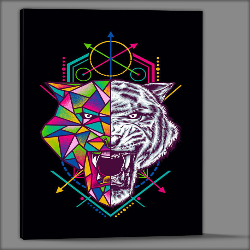 Buy Canvas : (Geometric Tiger)