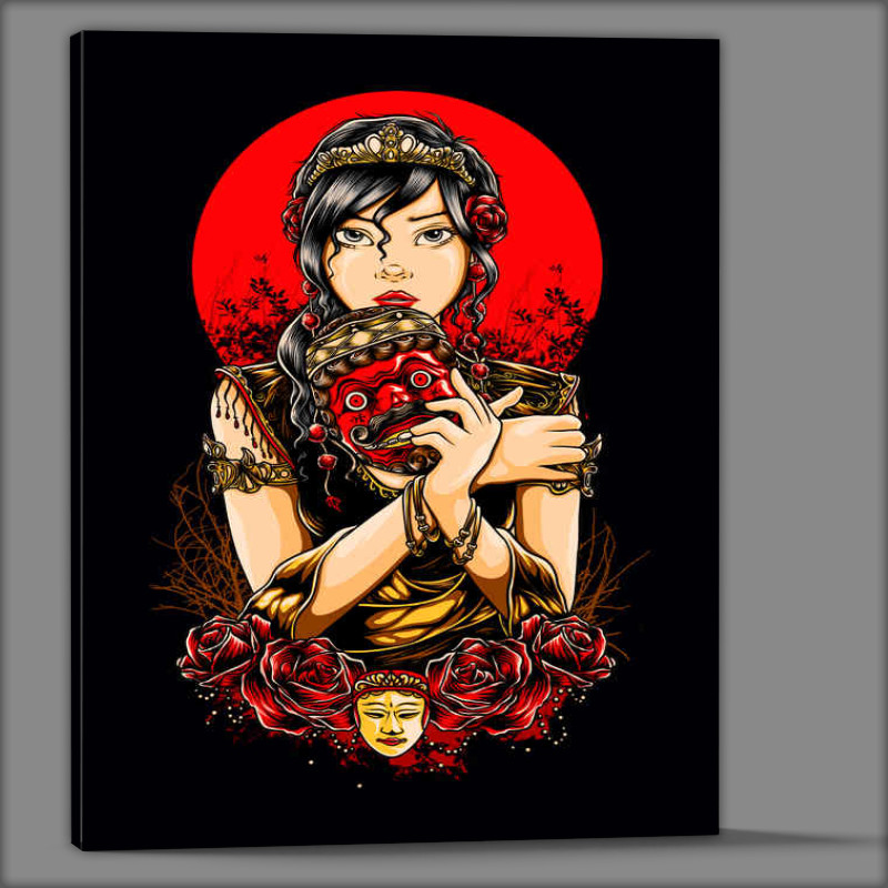Buy Canvas : (Girl Behind The Mask)