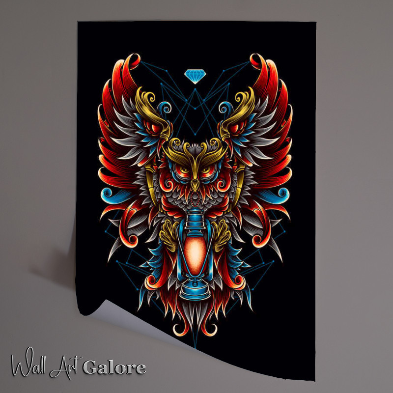 Buy Unframed Poster : (I Am the Owl In Lightness)