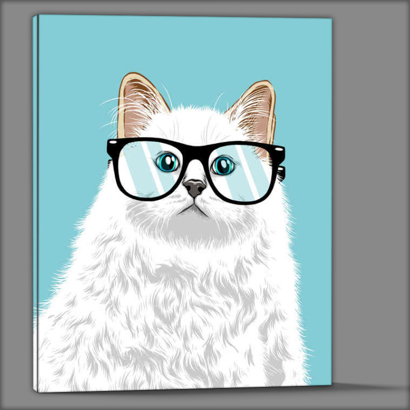 Buy Canvas : (Intelligent Cat Light BLUE)
