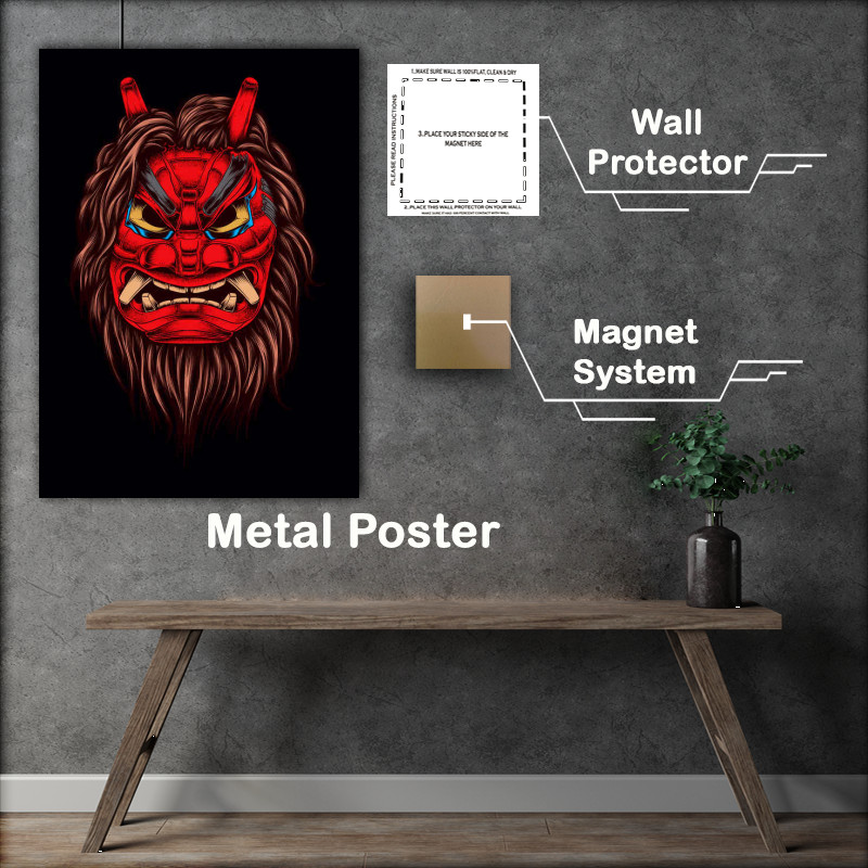 Buy Metal Poster : (Japanese Mask)