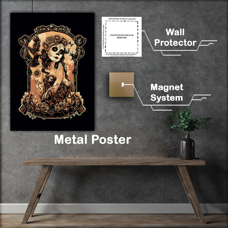Buy Metal Poster : (Lady Muerto)