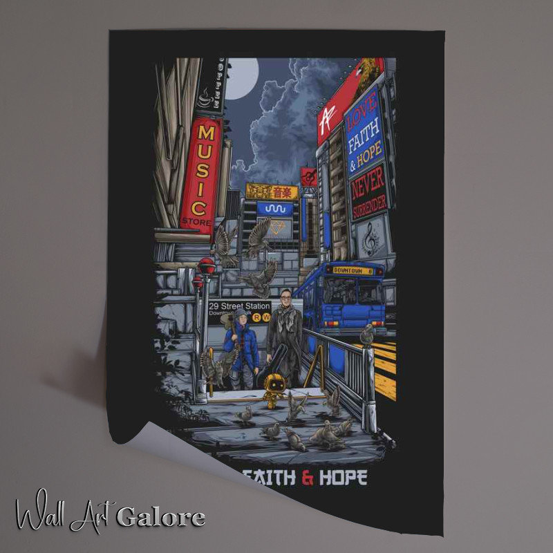 Buy Unframed Poster : (Love faith hope)