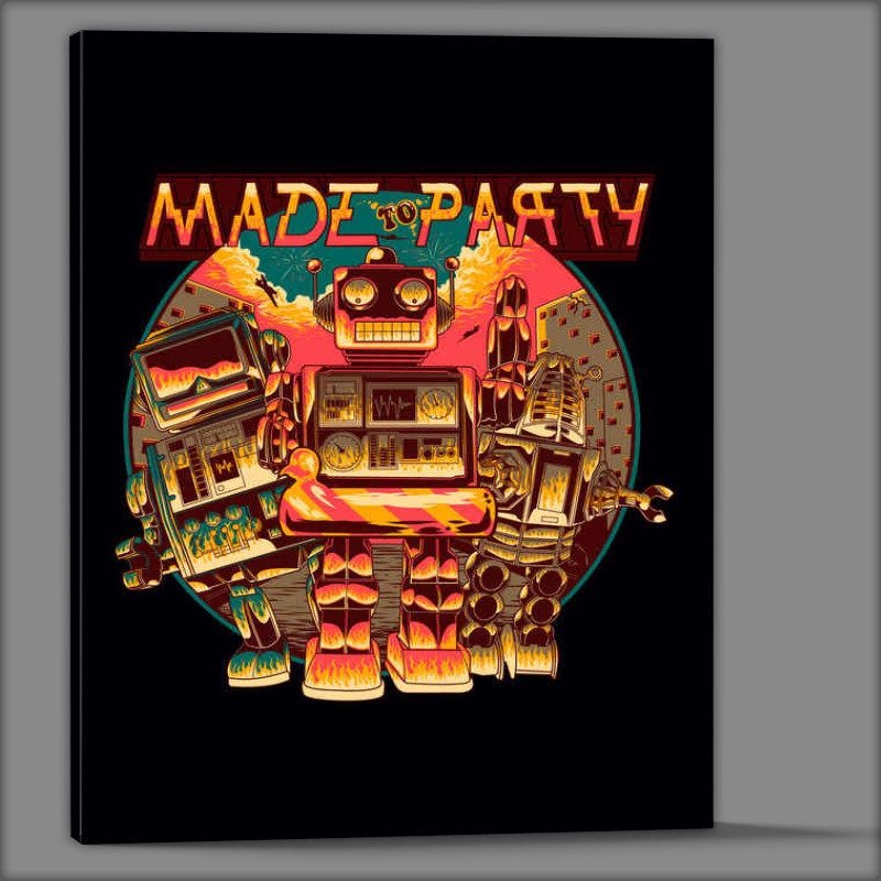 Buy Canvas : (Made To Party robots)
