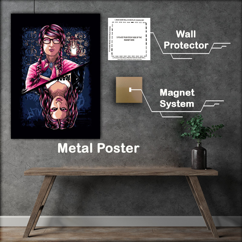 Buy Metal Poster : (Midnight Badass Girl)