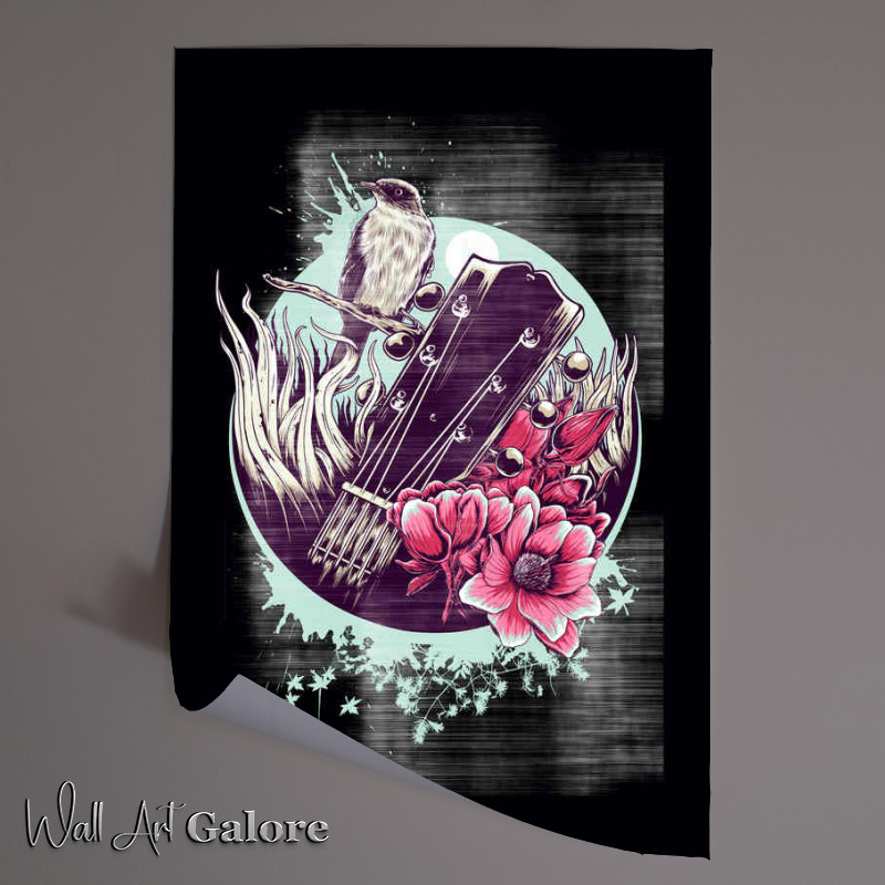 Buy Unframed Poster : (Musical Bird soulful playing)