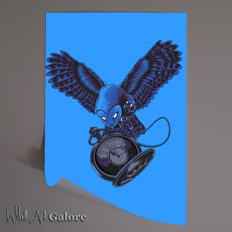 Buy Unframed Poster : (Night Owl Silent BLUE)