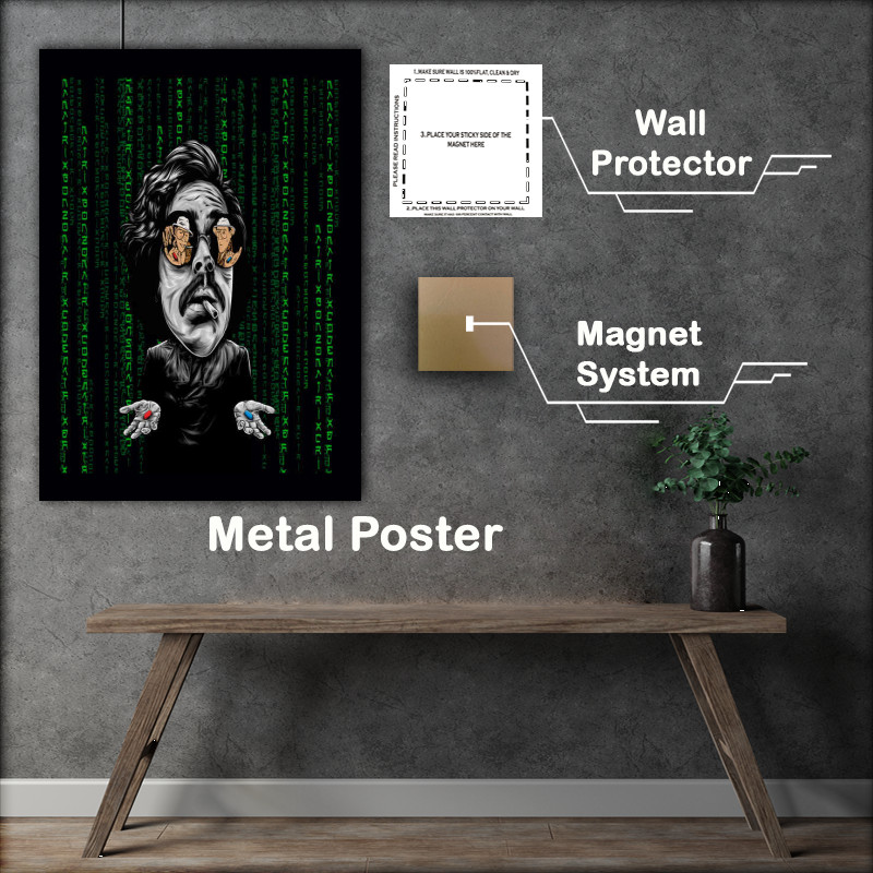 Buy Metal Poster : (Red Pill Blue Pill)