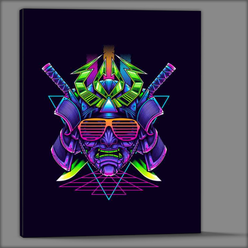 Buy Canvas : (Samurai Purple head from the eightys)