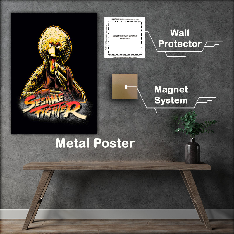 Buy Metal Poster : (Sesame Fighter Big bird)
