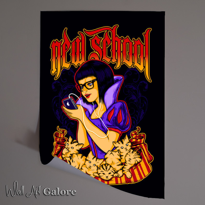 Buy Unframed Poster : (Snow White And The Severn Cats)
