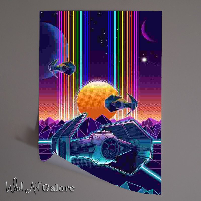 Buy Unframed Poster : (Space Wars neo style)
