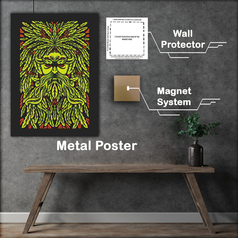 Buy Metal Poster : (Wize old oak tree)