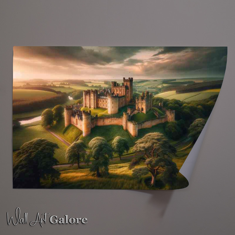 Buy Unframed Poster : (Alnwick Castle Northumberland Enchanting)
