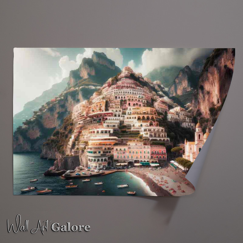 Buy Unframed Poster : (Amalfis Cliffside Wonder Positano Italy)