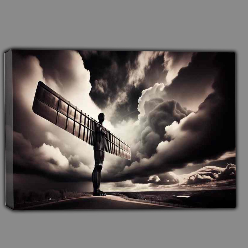 Buy Canvas : (Angel of the North - Steel Sculpture)