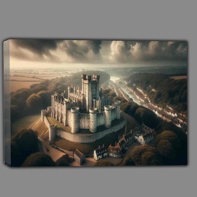 Buy Canvas : (Arundel Castle in West Sussex The medieval castle)