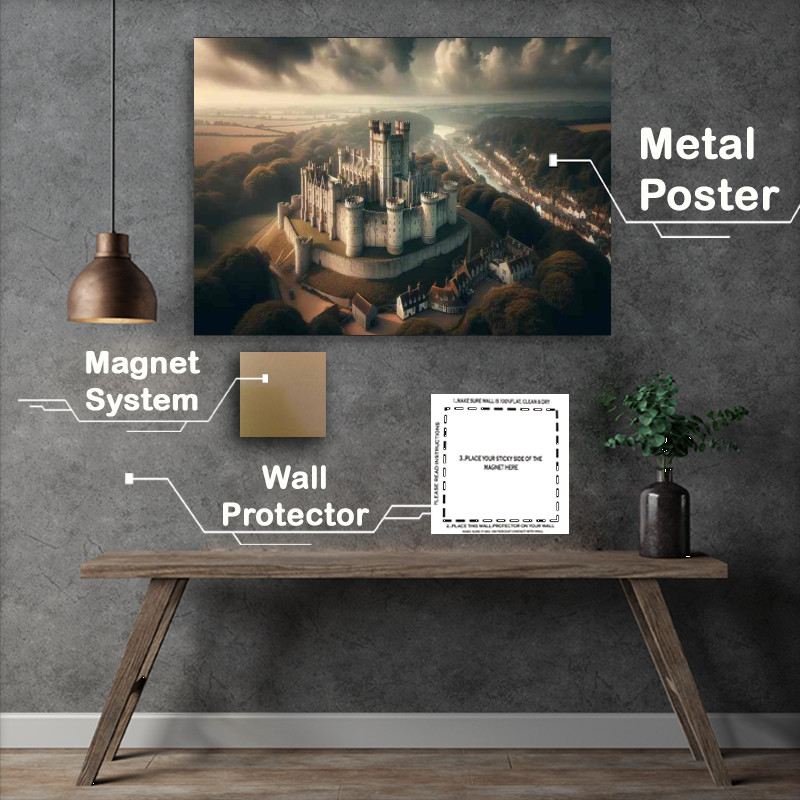 Buy Metal Poster : (Arundel Castle in West Sussex The medieval castle)