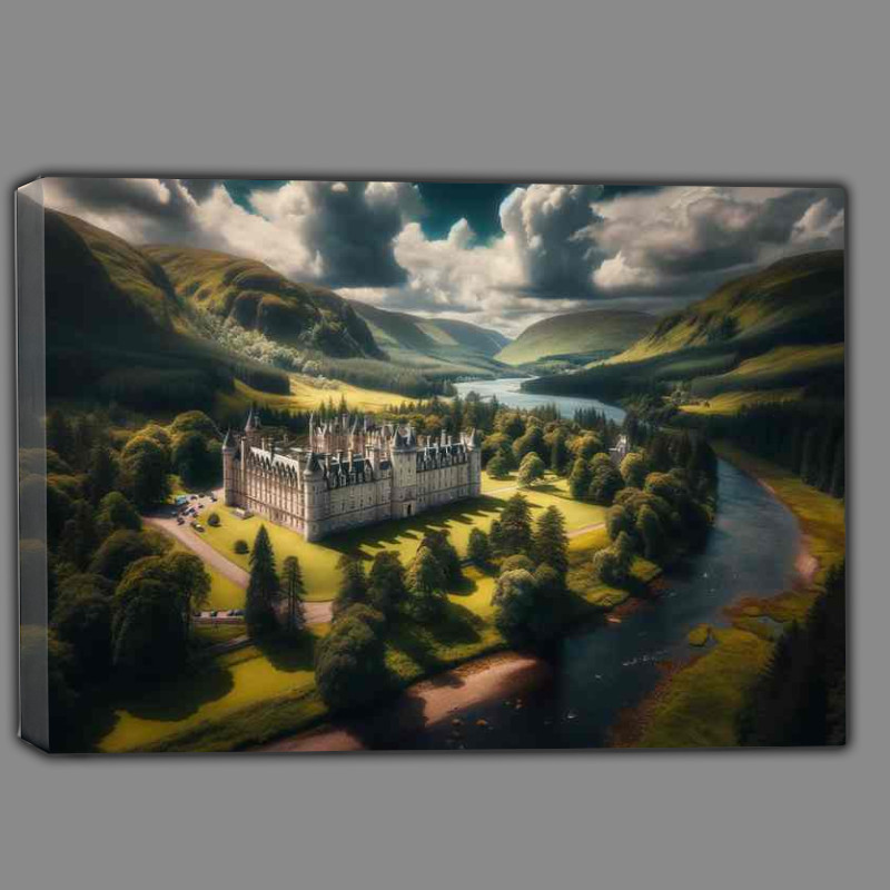 Buy Canvas : (Balmoral Castle Scotlands Picturesque Summer Residence)