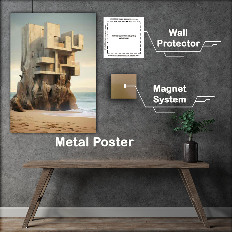Buy Metal Poster : (Whimsy Wonderland Unique Castle Houses to Rent)