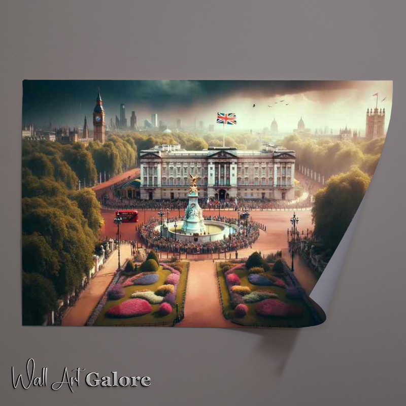 Buy Unframed Poster : (Buckingham Palace UK Royal Residence in the Heart of London)