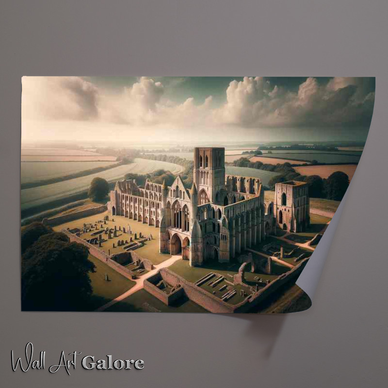 Buy Unframed Poster : (Castle Acre Priory in Norfolk The expansive ruins)