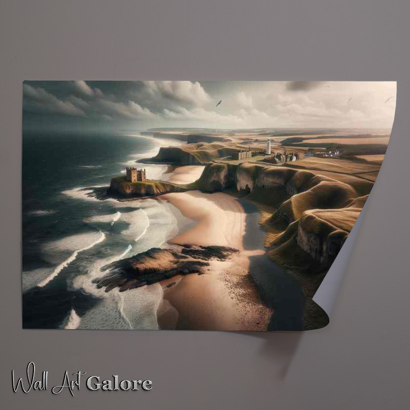 Buy Unframed Poster : (Coasts Rugged Allure Northumberland Coast Sandy beaches)