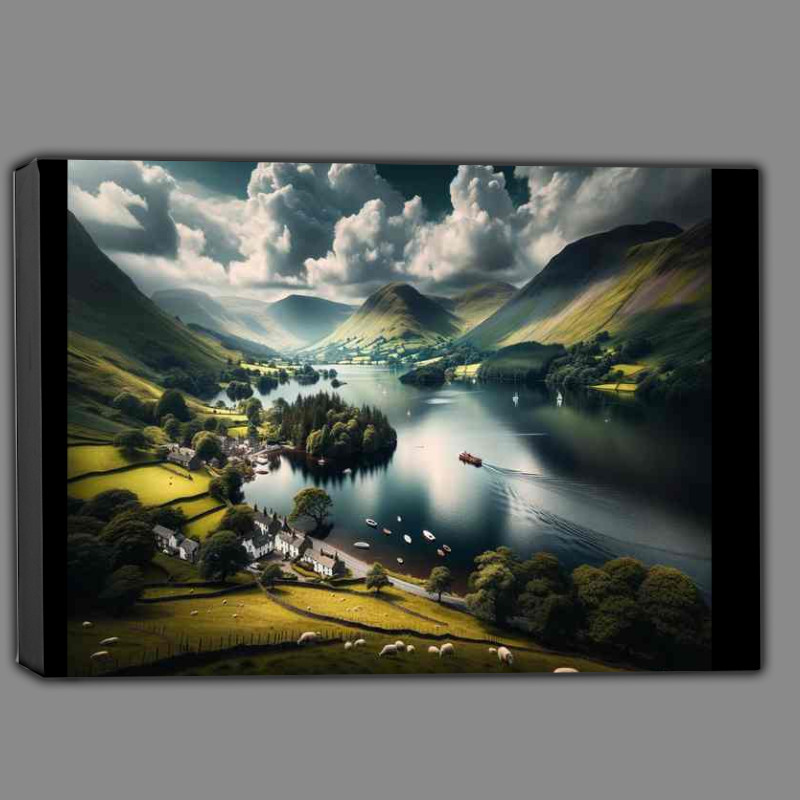 Buy Canvas : (Cumbrian Seren in the Lake District)