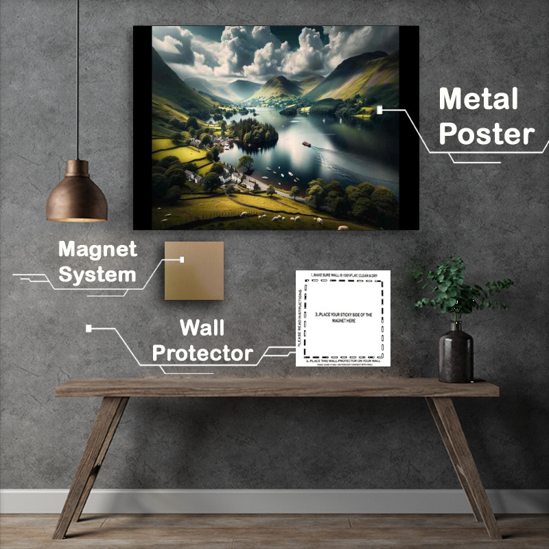Buy Metal Poster : (Cumbrian Seren in the Lake District)