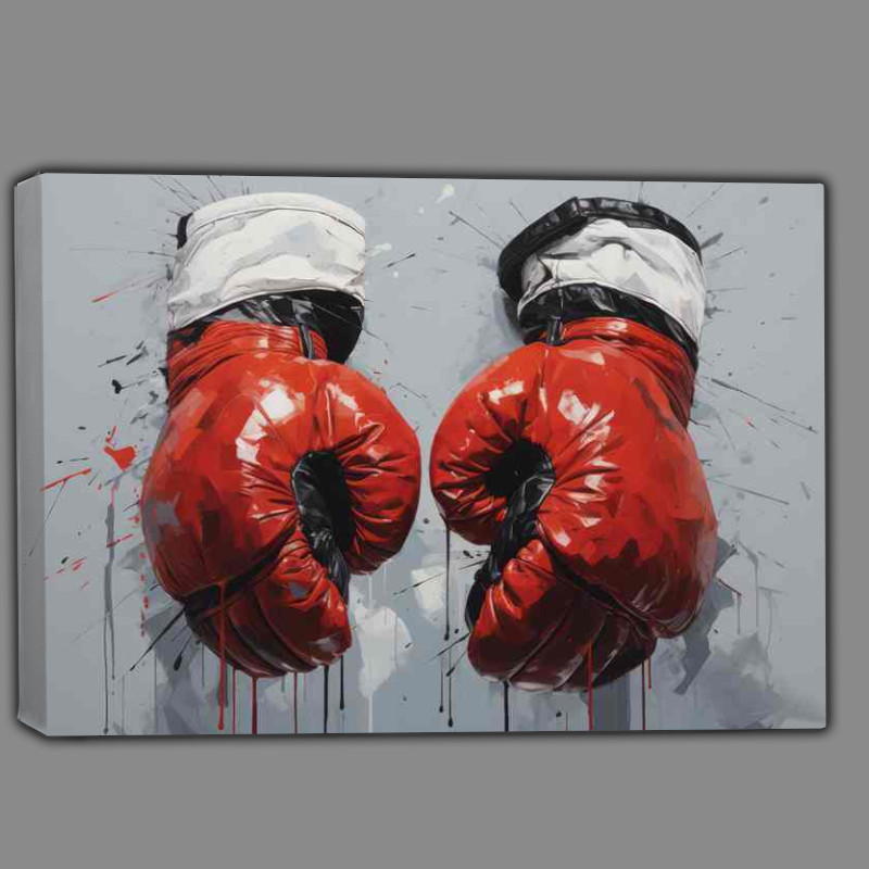 Buy Canvas : (A nice pair of boxing gl;oves painted art style)