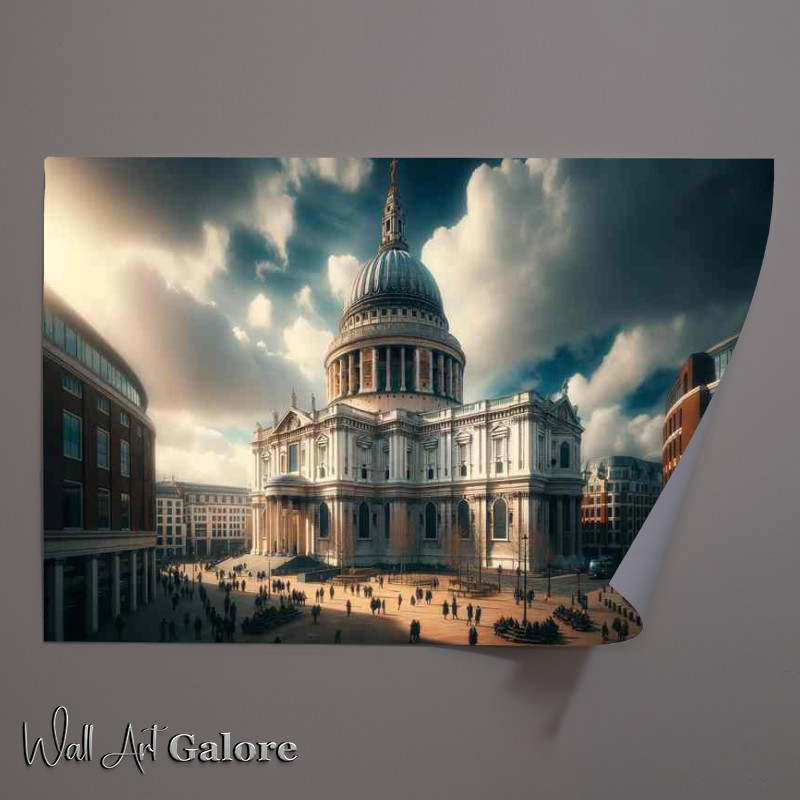 Buy Unframed Poster : (Domes Grandeur Above St Pauls Cathedral in London)
