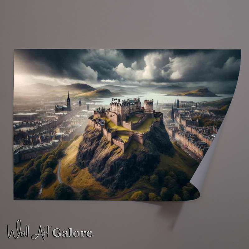 Buy Unframed Poster : (Edinburgh Castle Scottish Highlands Breathtaking Panorama)