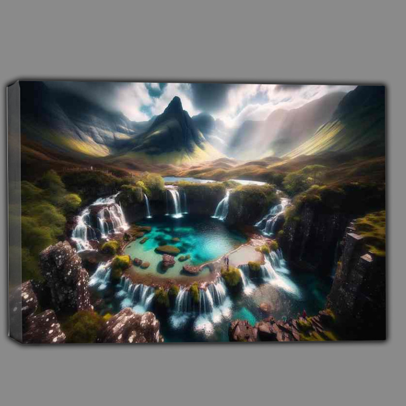 Buy Canvas : (Enchanted Waters the Fairy Pools on the Isle of Skye)