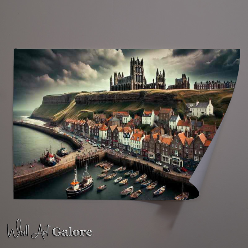 Buy Unframed Poster : (Gothic Seaside Charm Whitby in North Yorkshire)