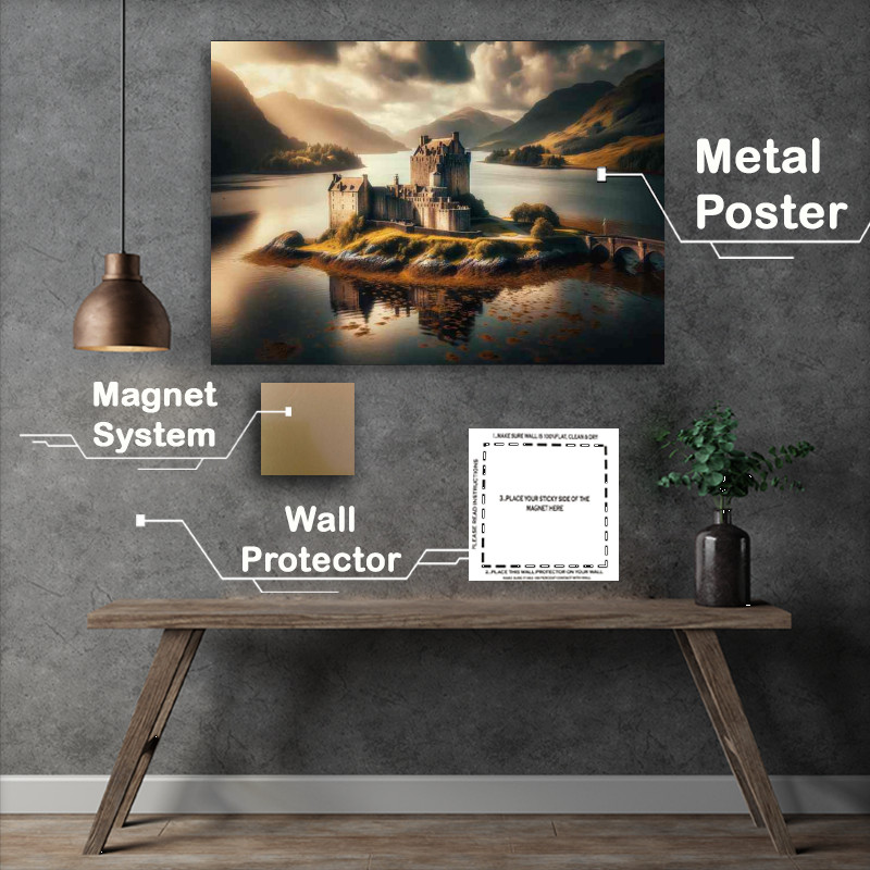 Buy Metal Poster : (Highlands Iconic Fortress Eilean Donan Castle)