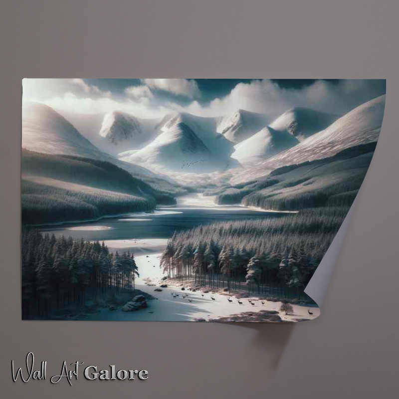 Buy Unframed Poster : (Highlands Winter Wonderland of Cairngorms National Park)
