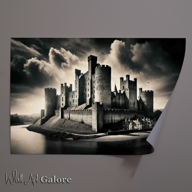Buy Unframed Poster : (Medieval Welsh Stronghold Conwy Castle)