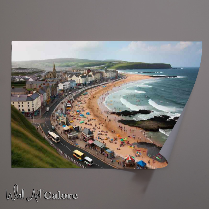 Buy Unframed Poster : (Retreat Portrush in Northern Ireland The towns sandy beaches)