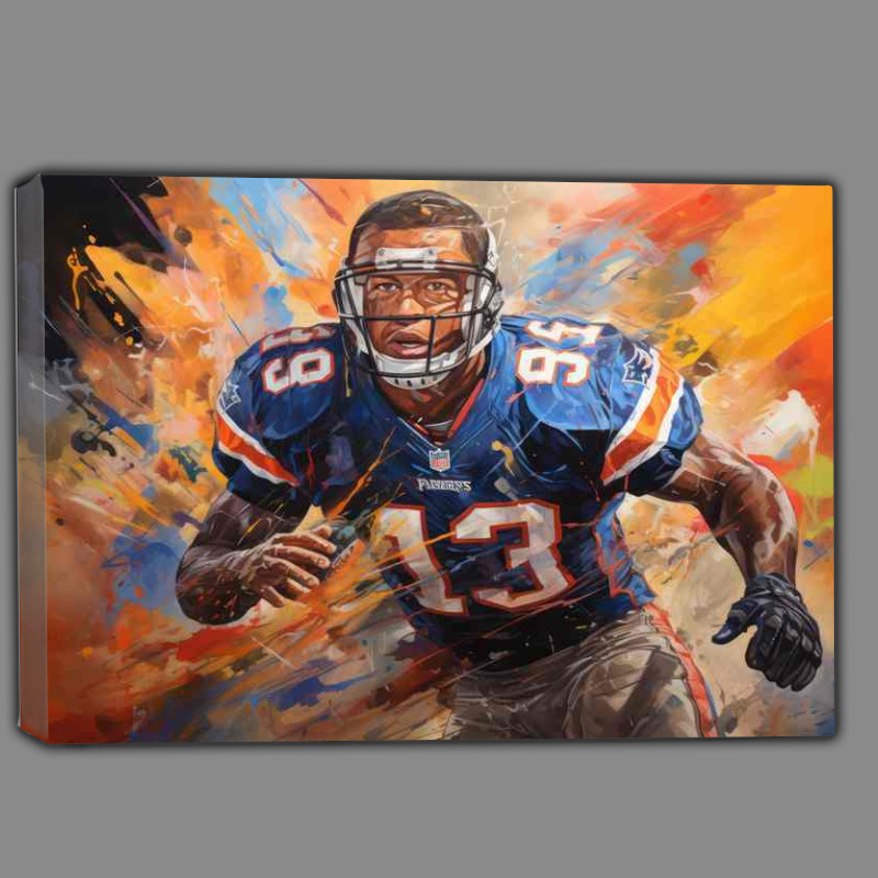 Buy Canvas : (Big boston giants football abstract art)