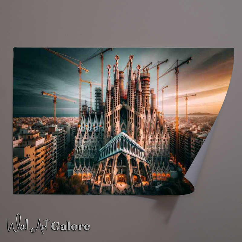 Buy Unframed Poster : (Sagrada Família Spain Gaudís Masterpiece Still in Creation)