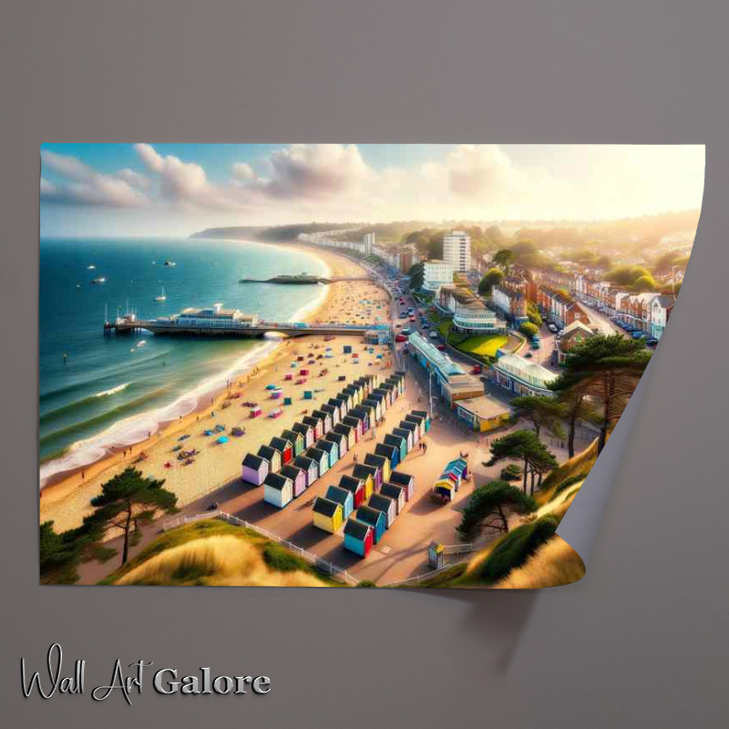 Buy Unframed Poster : (Sunny Coast of Bournemouth Dorset)