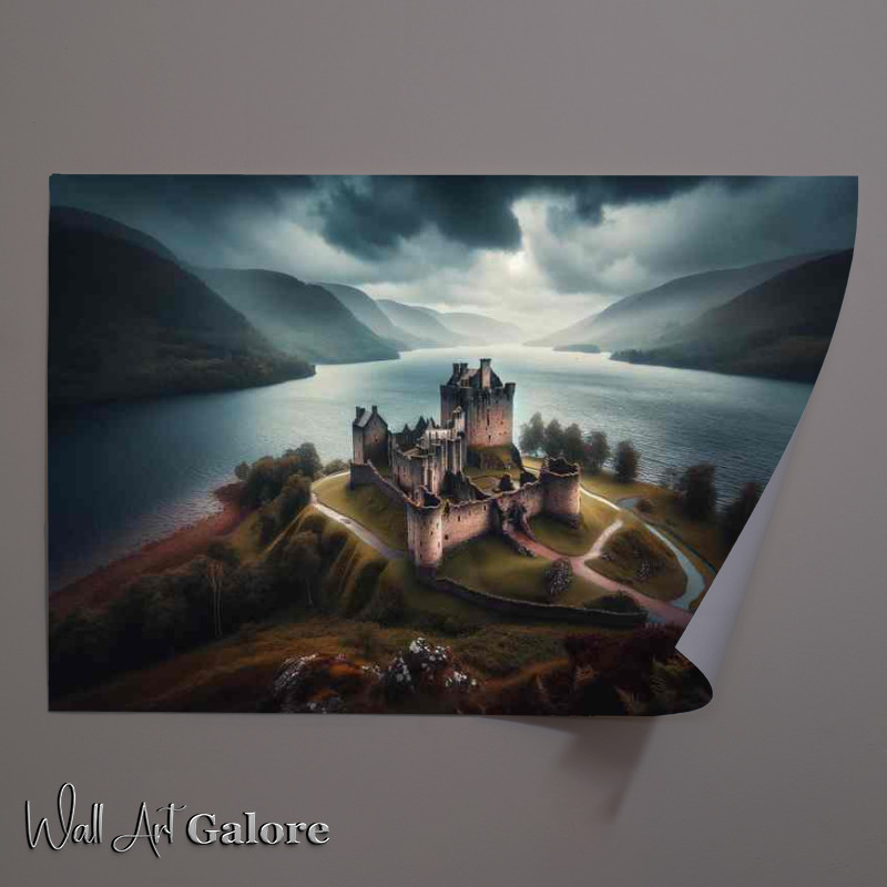 Buy Unframed Poster : (Urquhart Castle Loch Ness Mystical Ruin)